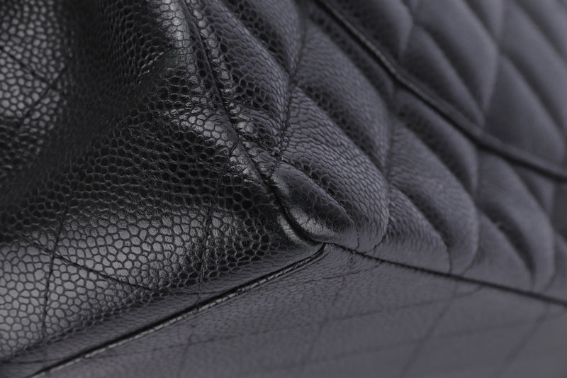 Chanel Black Quilted Lambskin Half Flap Maxi Q6B0271IK6362