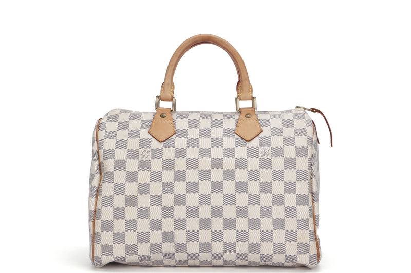 LOUIS VUITTON DAMIER AZUR CANVAS SPEEDY 30CM (N41370) (SP4018), WITH DUST COVER