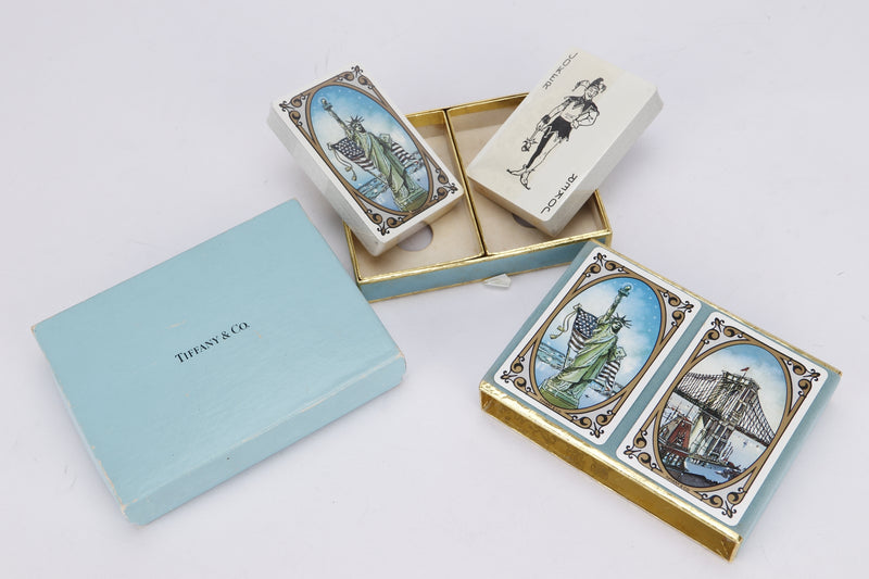 Tiffany & Co. Trump Card Set of 2 San Francisco Icon with Hard Case & Box