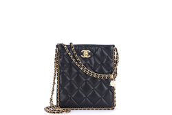 CHANEL AS3470 BLACK CAVIAR SLING BAG (CHG7xxxx) GHW, WITH DUST COVER AND BOX