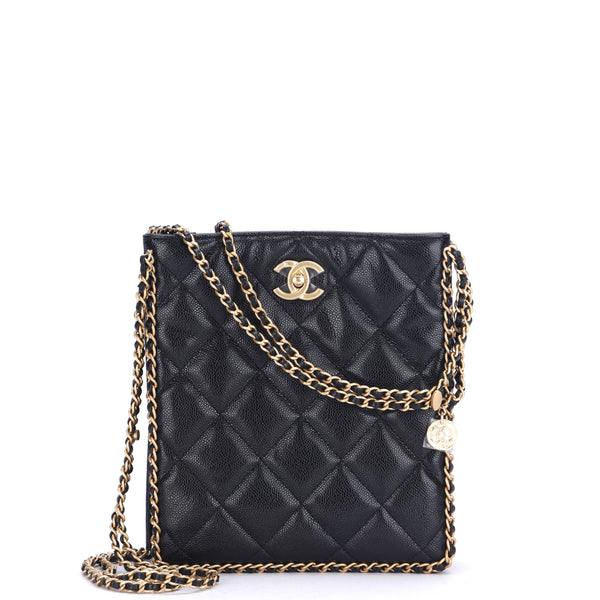 tas sling-bag Chanel Nano Vanity Black #30 GHW Sling Bag