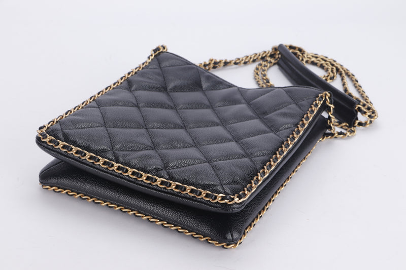 Chanel Wallet on Chain Clutch Quilted Brilliant Woc Red Patent