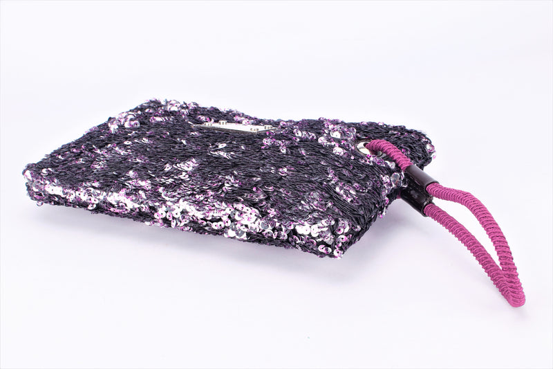 LOUIS VUITTON Rococo Purple Sequinned Clutch - Reems Closet
