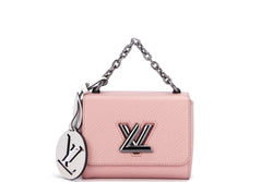 LOUIS VUITTON CROSSBODY TWIST (FL2240) LIGHT PINK EPI LEATHER, WITH MIRROR & STRAP, NO DUST COVER