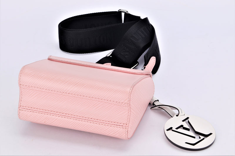 LOUIS VUITTON CROSSBODY TWIST (FL2240) LIGHT PINK EPI LEATHER, WITH MIRROR & STRAP, NO DUST COVER