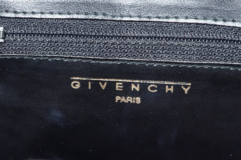 GIVENCHY RED SUEDE DINNER BAG, GOLD HARDWARE, WITH STRAP, DUST COVER & BOX