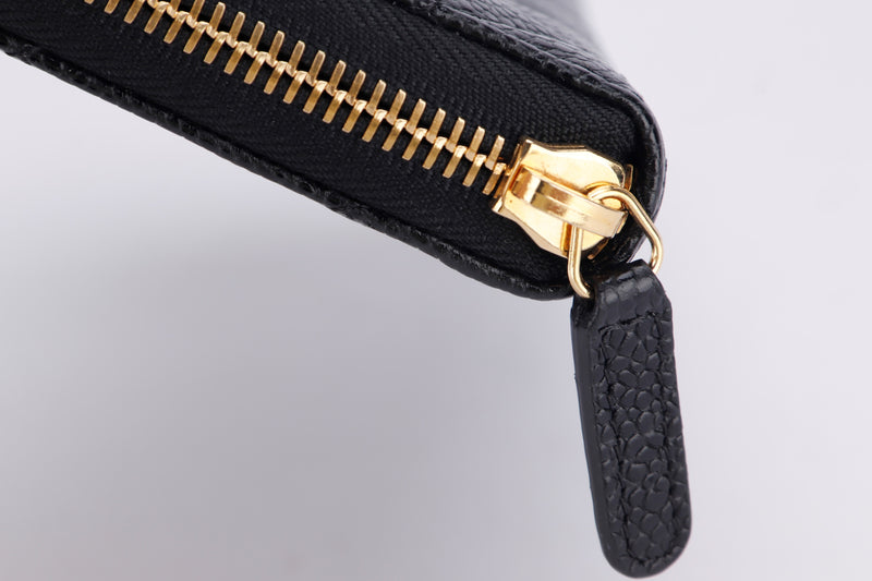chanel classic long zipped wallet