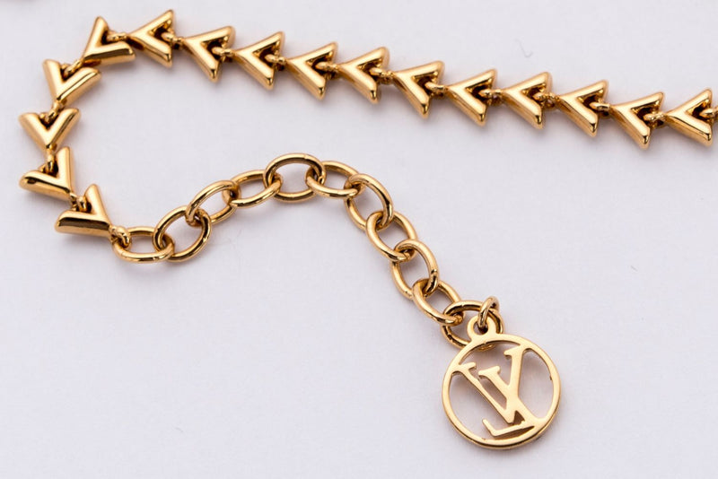 Louis Vuitton Gold Tone LV Iconic Bracelet, myGemma, QA