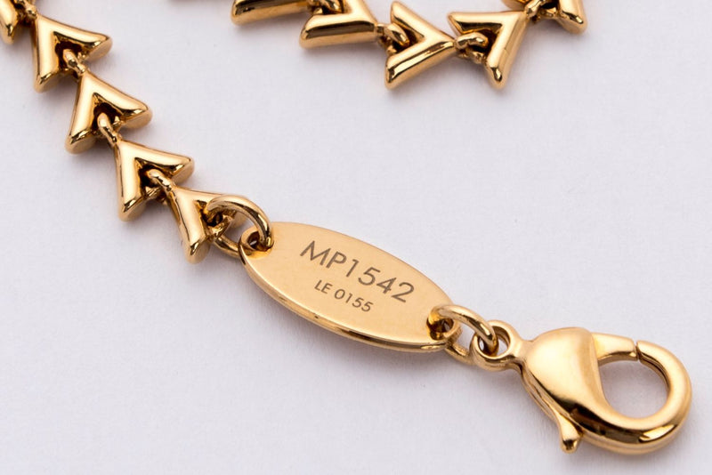 Louis Vuitton Essence V Bracelet, Gold Color