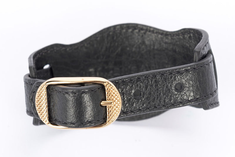 Balenciaga Giant Arena Double Tour Leather Bracelet  DBLTKE Luxury  Consignment Boutique
