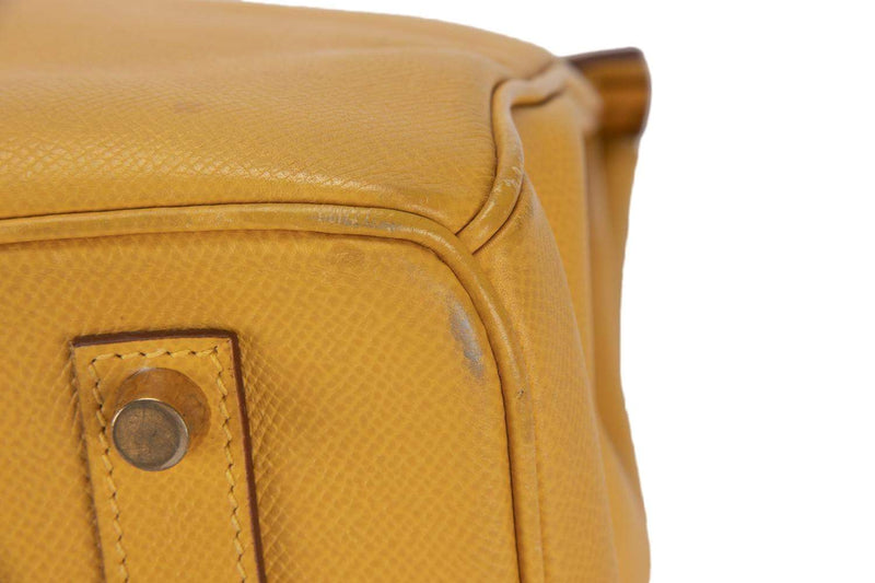 Attic House Bags Hermes Birkin 35 Mustard Yellow Epsom Leather AHC-3487-HER