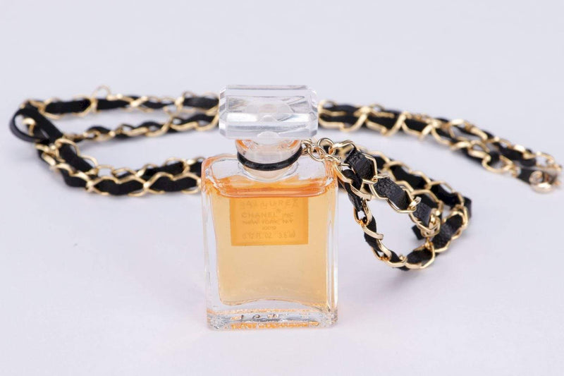 Attic House Necklace Chanel Perfume Pendant _ALLURE_ Necklace GHW W30cm (NDC) H-805-CHA