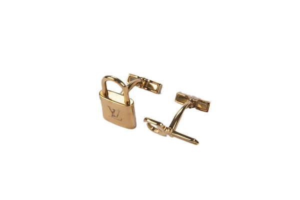 Louis Vuitton 18KY Lock & Key Cufflinks