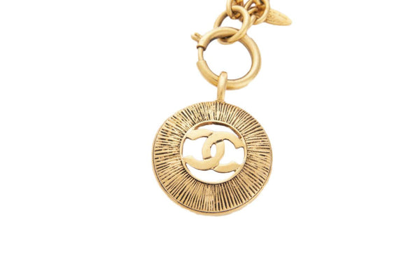 Chanel Vintage large size cc logo Charm Key chain bag charm